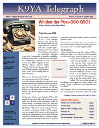 K9YA Telegraph - October 2025